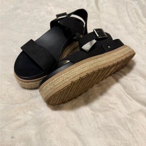 Black Platform Sandals